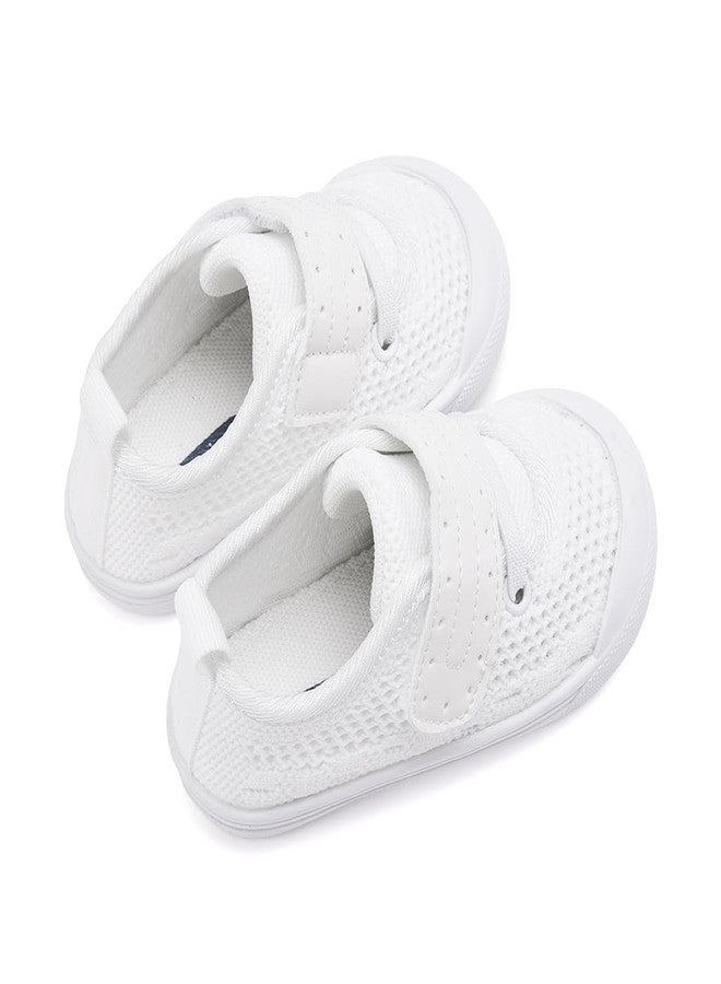 BMCiTYBM Toddler Baby Shoes Girl Boy Breathable Mesh Sneakers Non Slip, 13-white, 12-18 Months - Image 5