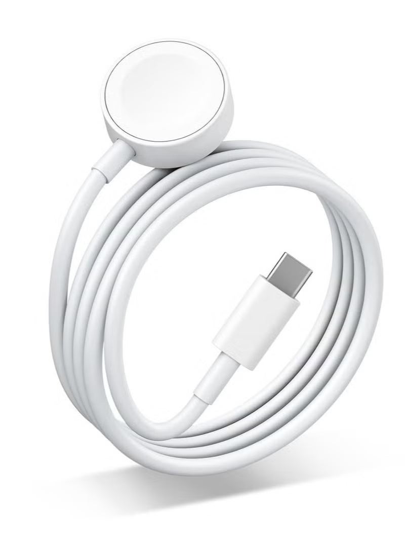 DeHuCg Applicable to Apple Watch Charger USB C Magnetic Fast iWatch Charger Portable Compatible with iWatch Ultra/Series 11/10/9/8/7/6/SE/SE2/5/4/3/2/1（1M） - Image 2