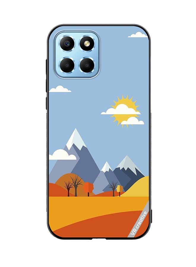 VR CREATIVE Protective Case Cover For Honor X8 5G Mountains Abstract Design Multicolour - Image 1