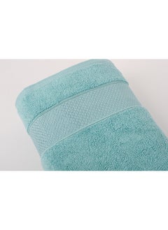 White Rose فاخر - 600 غم/م² - 100% قطن تيري - 2 منشفة حمام 70x140 سم - لمسة فاخرة - سريعة الجفاف - فائقة الامتصاص - تركوازي  - Image 4