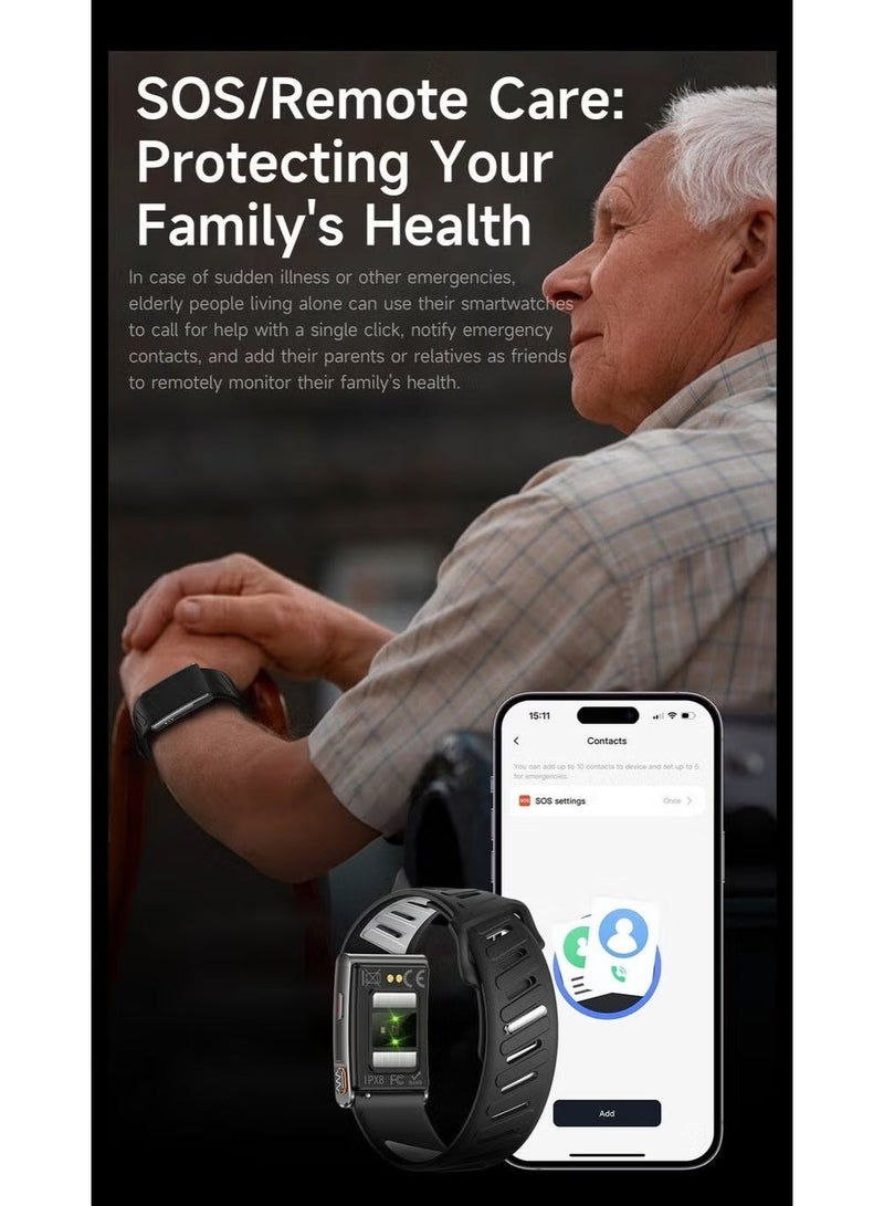 YD Heart Rate Monitor Waterproof Fitness Band Multi-Function Smart Fitness Band for a Better Lifestyle Black - Image 3