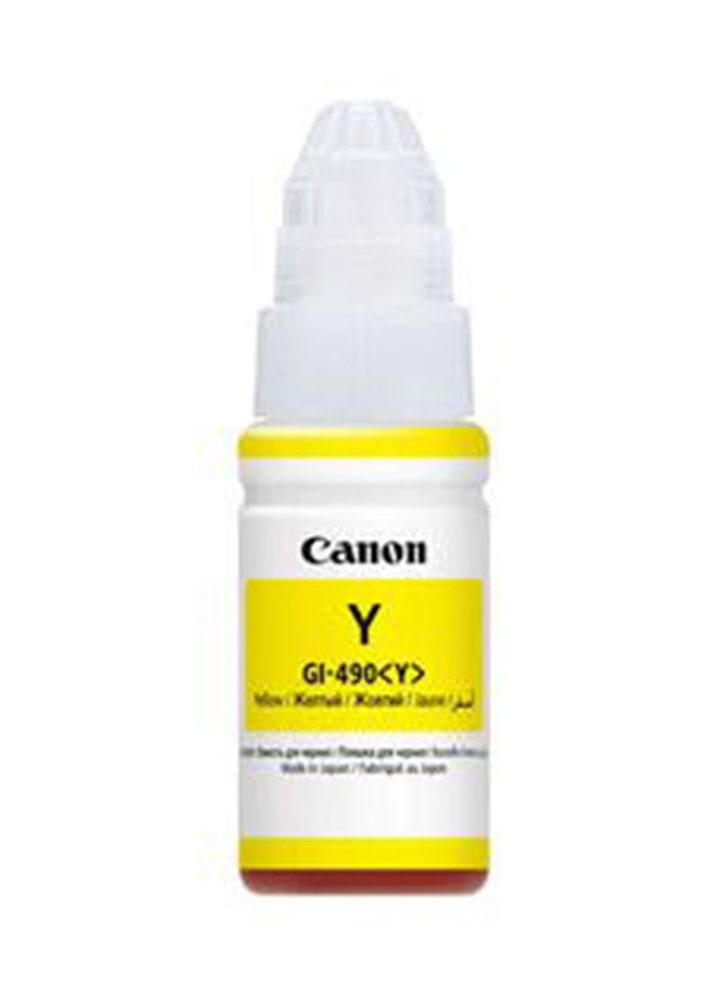 Canon GI-490 Yellow Ink Bottle, Original Ink Refill Compatible with  PIXMA G-series Printers, Prints up to 7000 Pages - Image 1