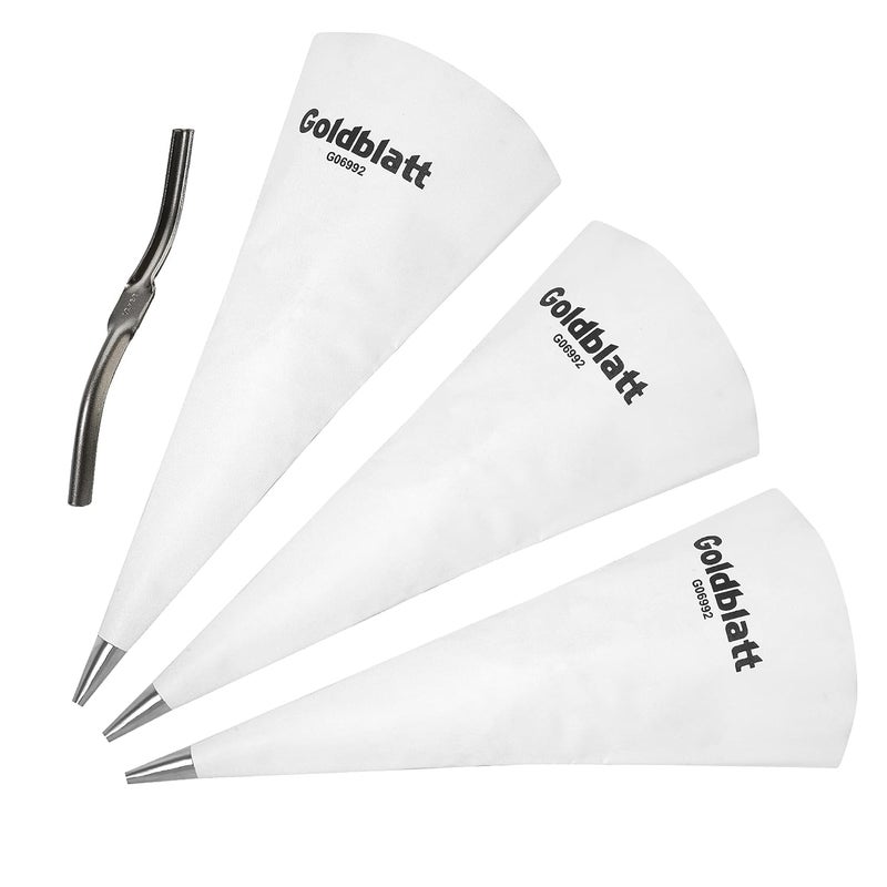 Goldblatt 4 Pieces Tile Grout Masonry Mortar Bag Set, Includes 3 Pieces Tear Puncture Resistant Grout Bag & 1 Piece Brick Jointer for Tile Installation Work - Image 1