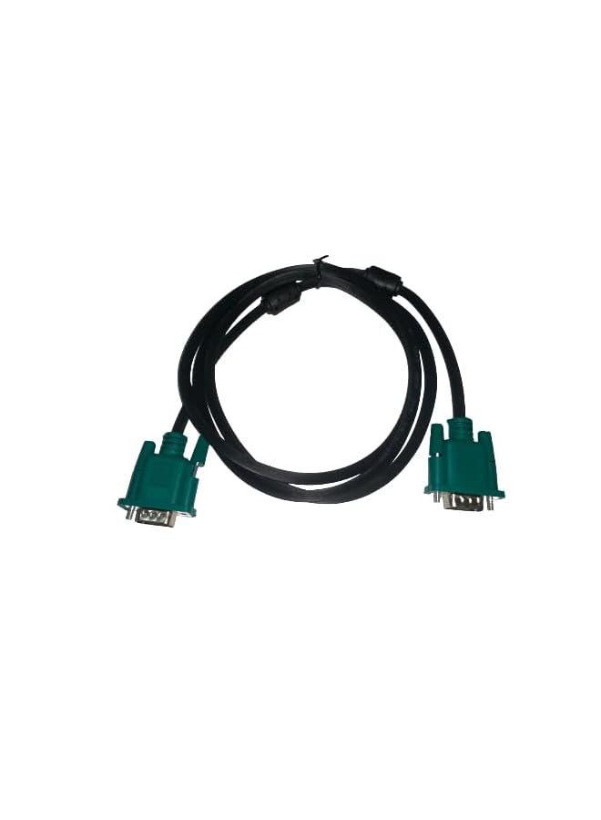 erorex Vga To Vga Monitor Cable Hd15 Male To Male For Tv Computer Laptop And Projector 1.5M Black And Green  - Image 1