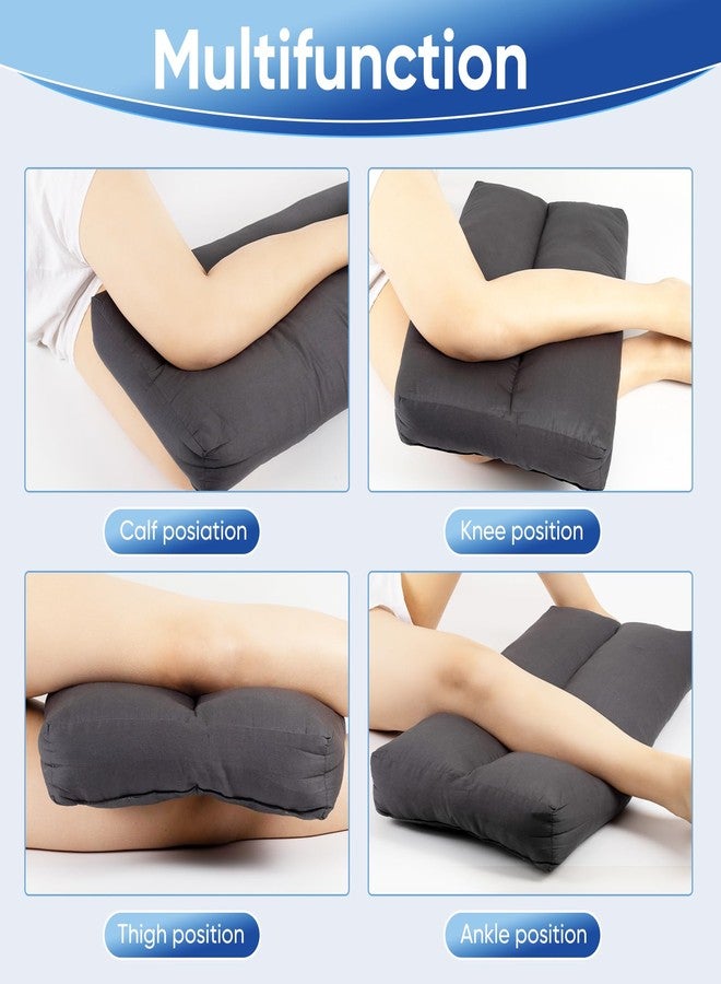 MINUPWELL Knee Pillow for Side Sleepers, 3" Leg Pillow for Side Sleeping, 100% Cotton Fabric Pillow for Between Knees While Sleeping - High Support Alternative for Relieving Leg, Back, and Knee Pain - Image 5