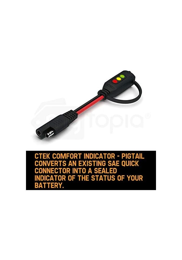 CTEK (56-564) Comfort Indicator Pigtail - Black - Image 2