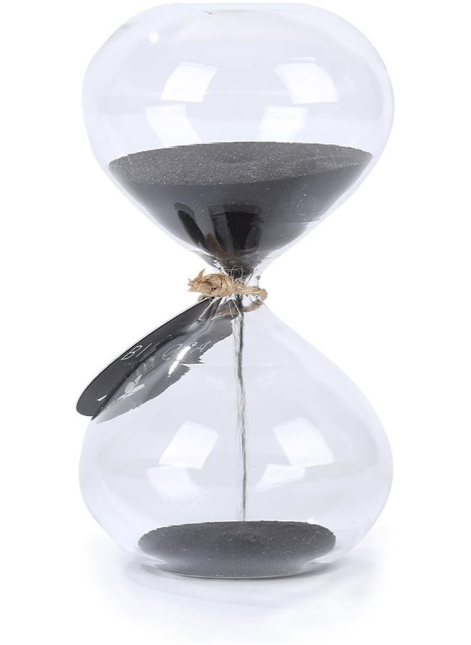 SWISSELITE - SWISSELITE Biloba Puff Sand Timer/Hourglass Sand Timer - Inspired Glass/Home, Desk, Office Decor - Image 1