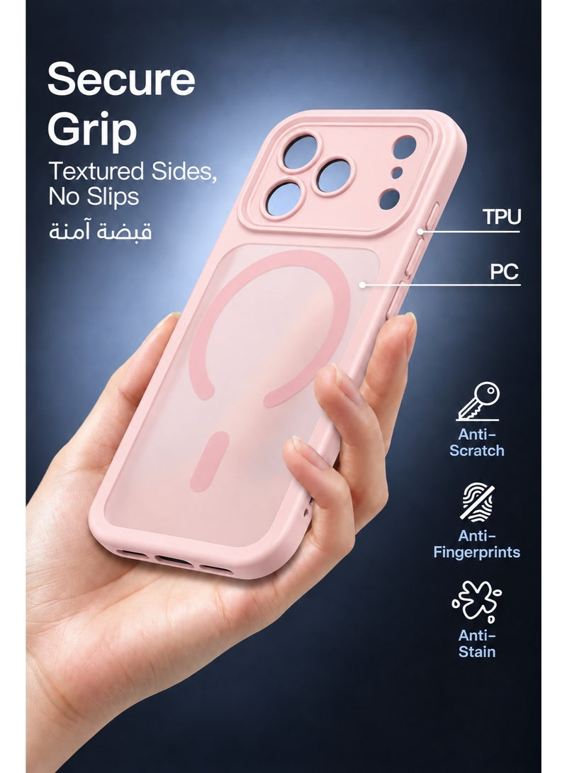 SOKAD MagSafe Matte Pink Case for iPhone 18 Pro, Full Camera Protection - Image 5