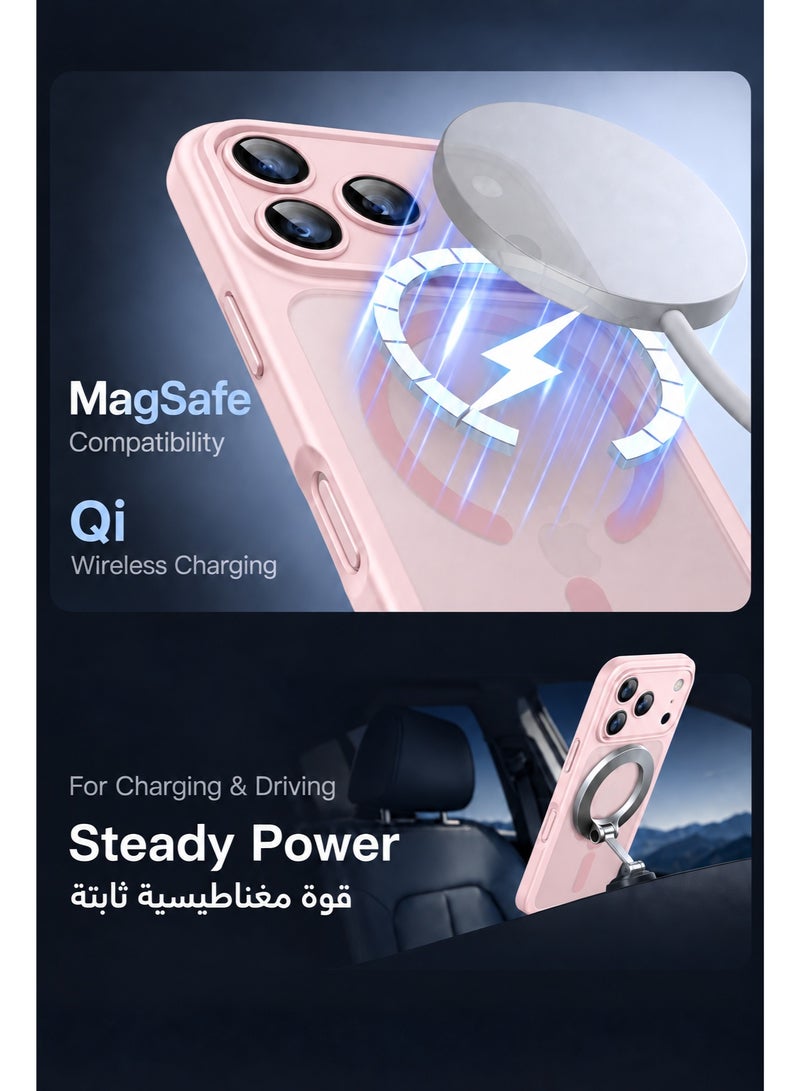 SOKAD MagSafe Matte Pink Case for iPhone 18 Pro, Full Camera Protection - Image 4