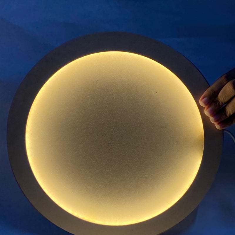 Eoast Wooden Light Board for DIY Moon Texture Artwork Dot Mandala Creative Art Projects Available in 8 12 16 and 18 Sizes Gift for Artists Kids and Hobbyists Ideal for Painting Crafting and Gifting - Image 2