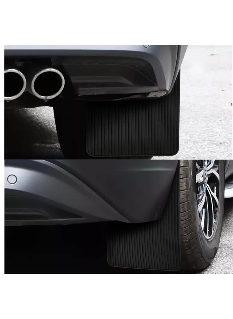 Excefore - Car Mud Flaps Fender Splash Guards, 2 Pack PVC Mudguard Fender Flares With Hardware Front And Rear, Universal Sports Mud Flaps - Image 1