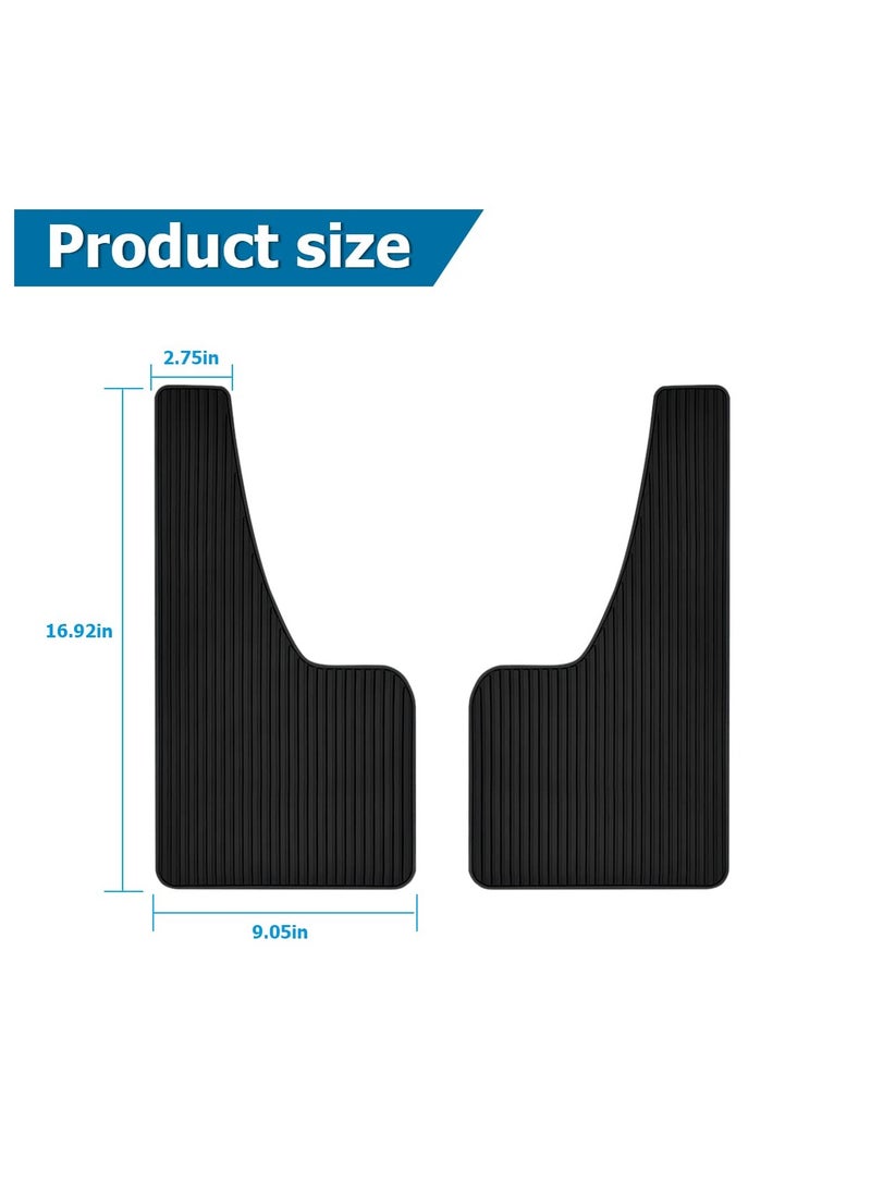 Excefore - Car Mud Flaps Fender Splash Guards, 2 Pack PVC Mudguard Fender Flares With Hardware Front And Rear, Universal Sports Mud Flaps - Image 1