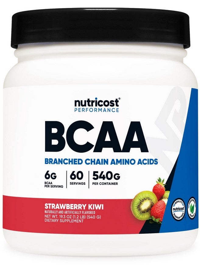 مسحوق Nutricost BCAA (الفراولة والكيوي) 60 وجبة - النسبة المثالية 2:1:1 - Image 1