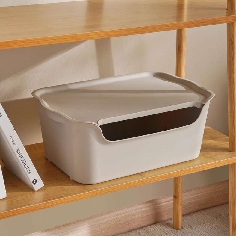 Pan Home سلة تخزين بيج مع غطاء للتنظيم