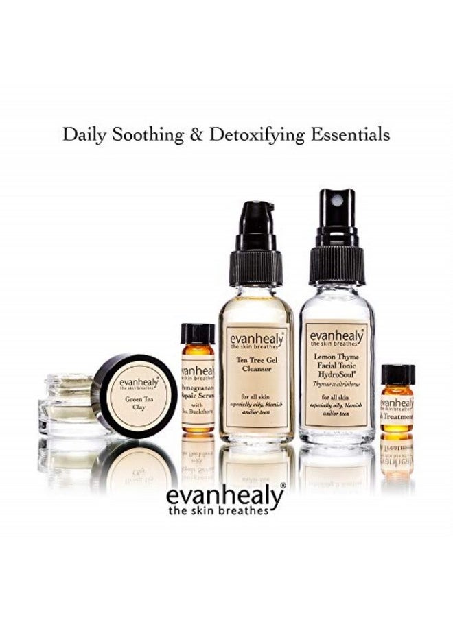 evanhealy Detoxifying Blemish Skin Care Set 5 Piece Travel Face Care Kit For Congested Skin Skincare Kit With Facial Mask & Gentle Skin Cleanser Even Skin Tone & Soothe Redness  - Image 2