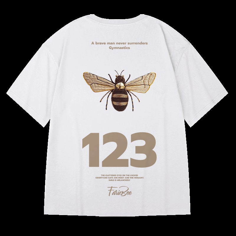 American Retro Fashion Brand Short Sleeve T-Shirt Men'S Summer Ins National Fashion Loose Oversize Trendy Plus Size Couple Half Sleeve - Image 1