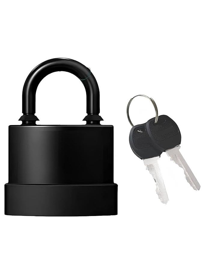 GLOWICK - GLOWICK AntiTheft Padlock with 3 Keys Waterproof Padlock Outdoor Padlocks for Gym or School Locker AntiTheft Padlock Gate Lock for Residentials Gates FencesSheds Garages1Pcs 45mm - Image 1