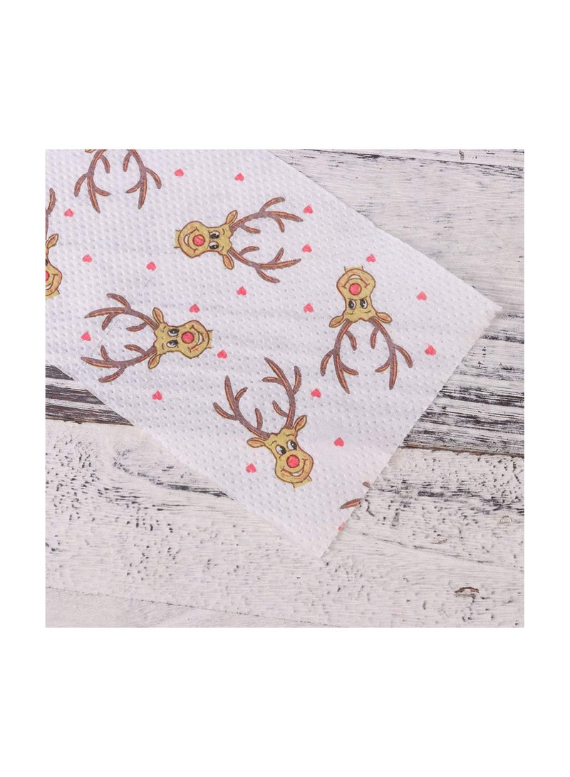 GGOOT Christmas Toilet Paper Hand Roll Towel Reindeer Tissue Napkin Table Living Room Bathroom Tissue Christmas Decorations - Image 4