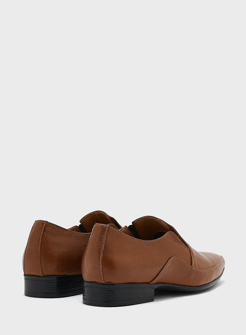 Robert Wood Genuine Leather Formal Slip Ons