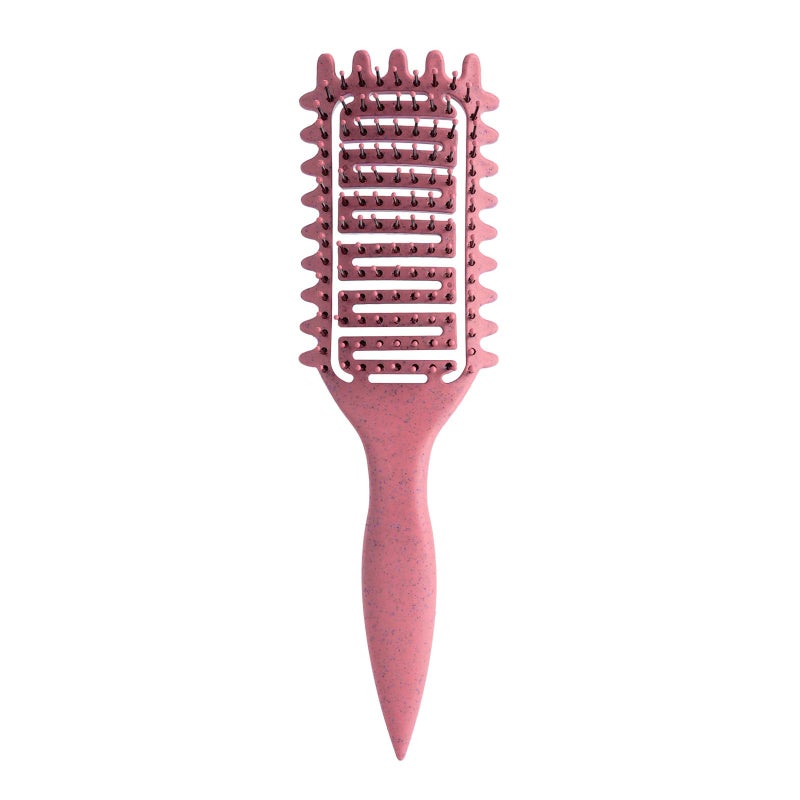 Yingbtr Curl Defining Brush,2024 Curly Hair Brush,Vented Hair Brush for Detangling, Shaping and Defining Curls For Women and Men Less Pulling (Pink) - Image 1