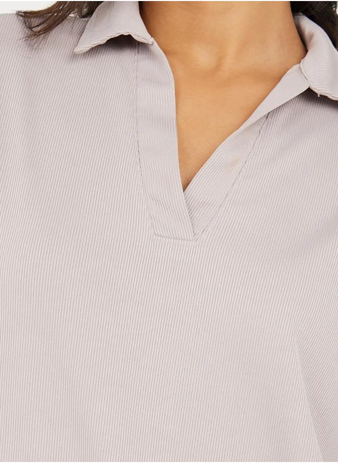 Styli Regular Fit Collared Neck Polo T-Shirt