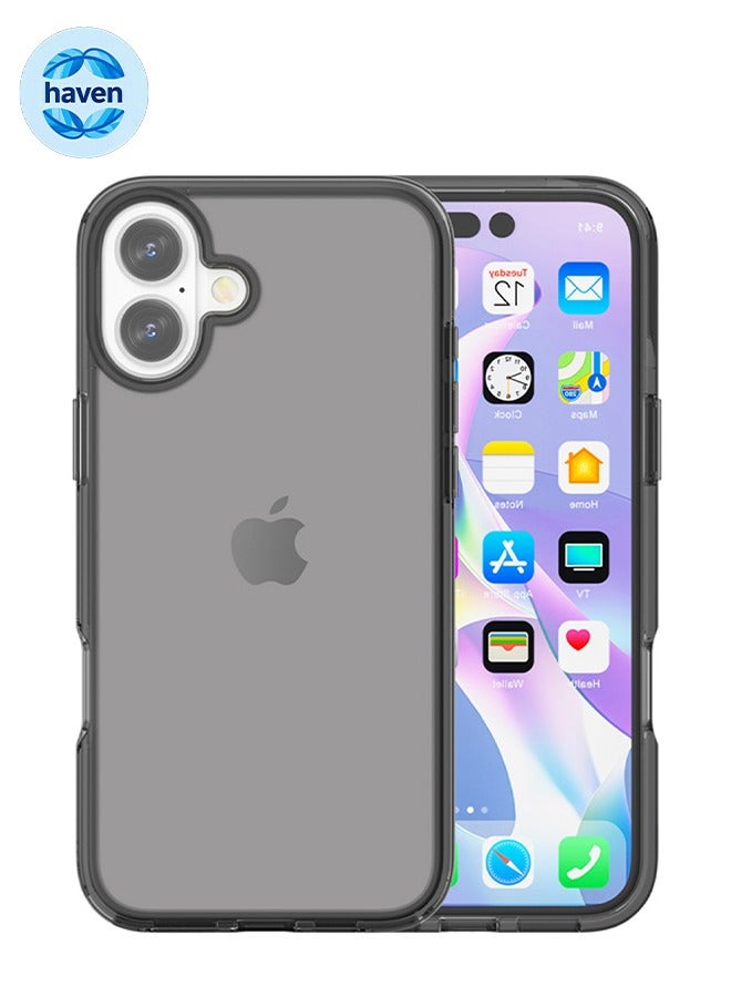 حالة لشركة آبل آيفون 17، رقيقة مقاومة للخدش مكافحة إسقاط آيفون 17 غطاء مقاومة للصدمات حالة الهاتف الوقائي - رمادي شفاف