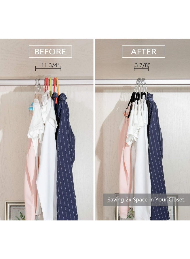 Mizgi Hangers, Pants Hangers Black/Silver, Mzpt, One Size - Image 5