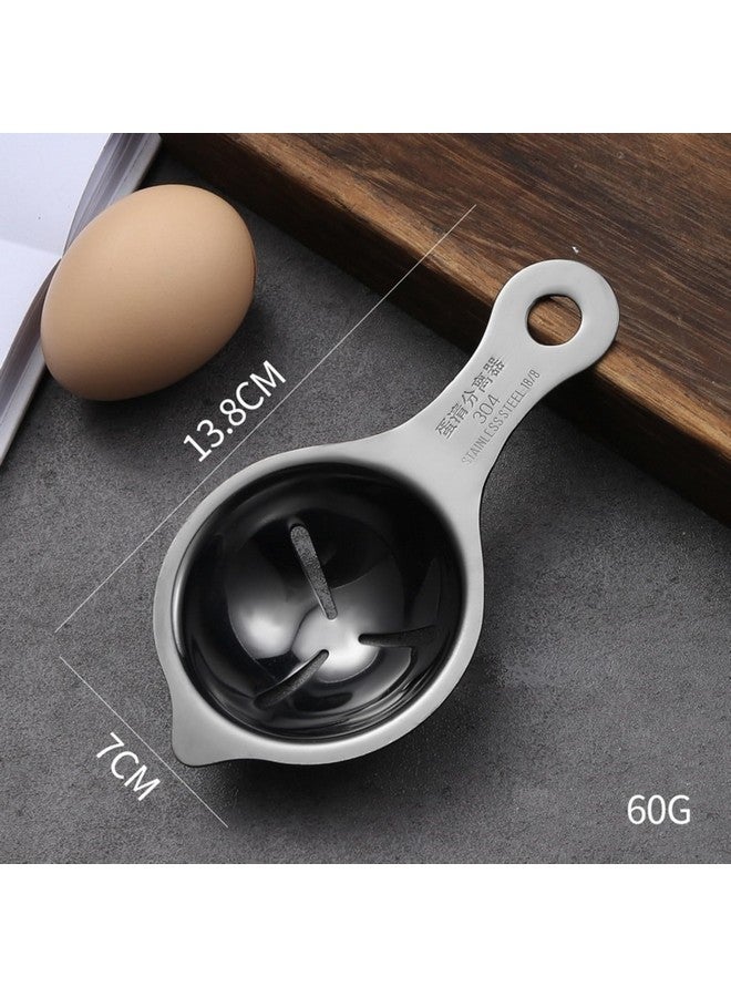 VELINEX® 1 PCS Stainless Steel Egg Separator, Yolk White Divider Strainer Filter Dishwasher Safe Kitchen Bake Tool (Black) - Image 2