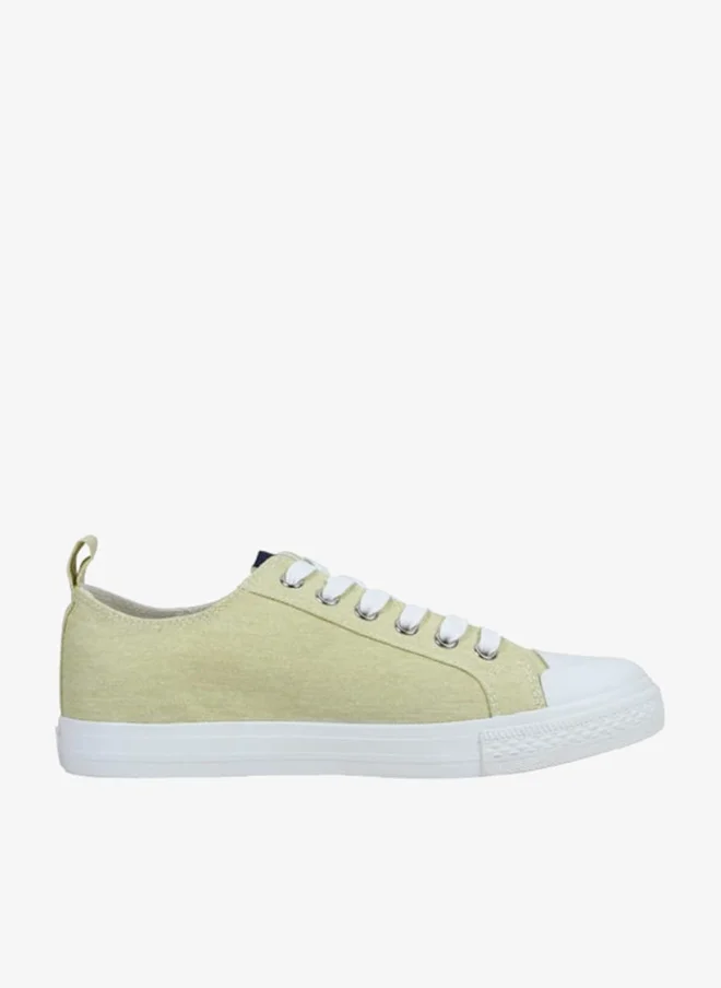 GAP Women's Panelled Sneakers with Lace-Up Closure - HOUSTON II