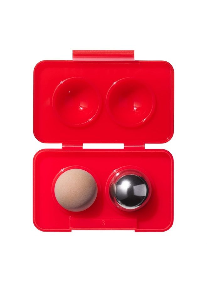 Revlon Oil Absorbing & Cooling Facial Roller Refill Pack with Volcanic & Stainless Steel Stones in Storage Case, Eco-Friendly, Easy to Clean, 1 count - Image 1