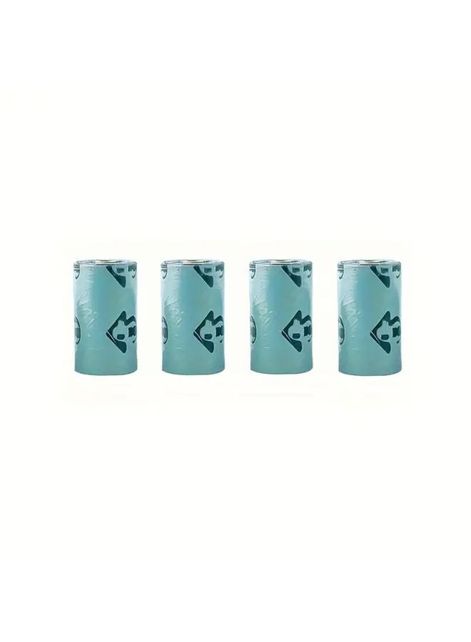Cat Litter Scoop With 4 Rolls Of Trash Bags Integrated Dispenser Sturdy PP Material - Image 1