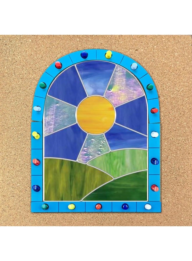 ARTKINGTO Layout Block System for Stained Glass Panels, Free to Bend, Easy for You to Layout of Straight Lines Or Any Degree Angles. 6 Pcs 12 Inch Heat Resistant Silicone - Image 2