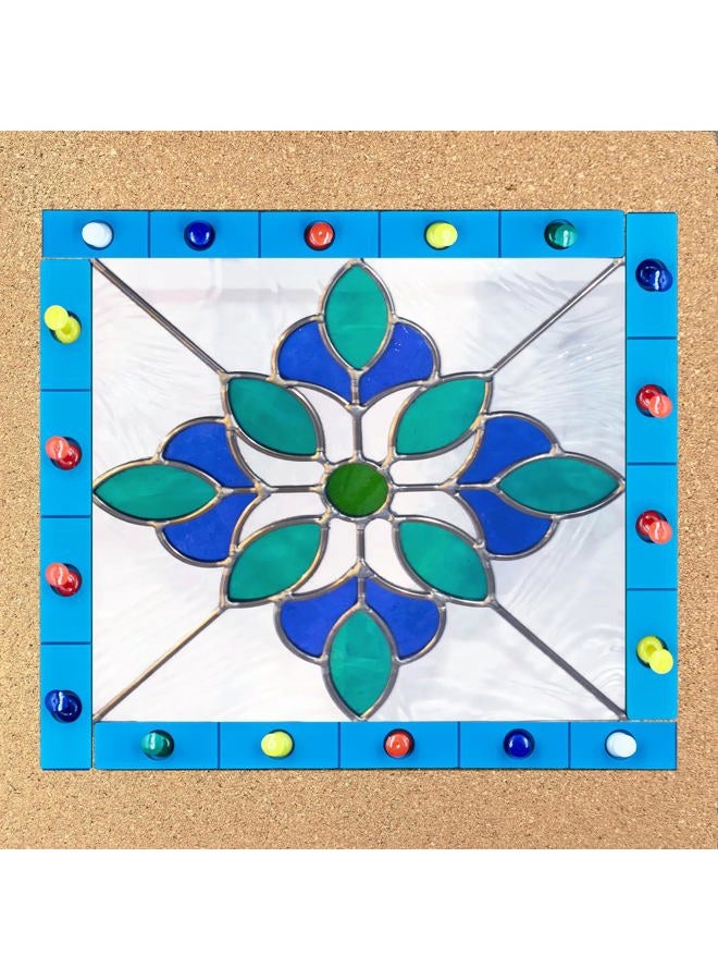 ARTKINGTO Layout Block System for Stained Glass Panels, Free to Bend, Easy for You to Layout of Straight Lines Or Any Degree Angles. 6 Pcs 12 Inch Heat Resistant Silicone - Image 3