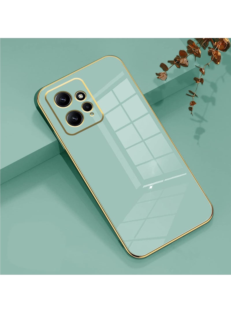 Redmi Note 12 4G Green Mobile Phone Case Cover, Luxury Plating Soft Back Cover, Raised Full Camera Protection - Image 2