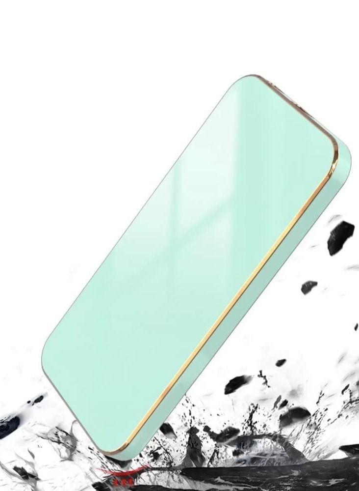 Redmi Note 12 4G Green Mobile Phone Case Cover, Luxury Plating Soft Back Cover, Raised Full Camera Protection - Image 4