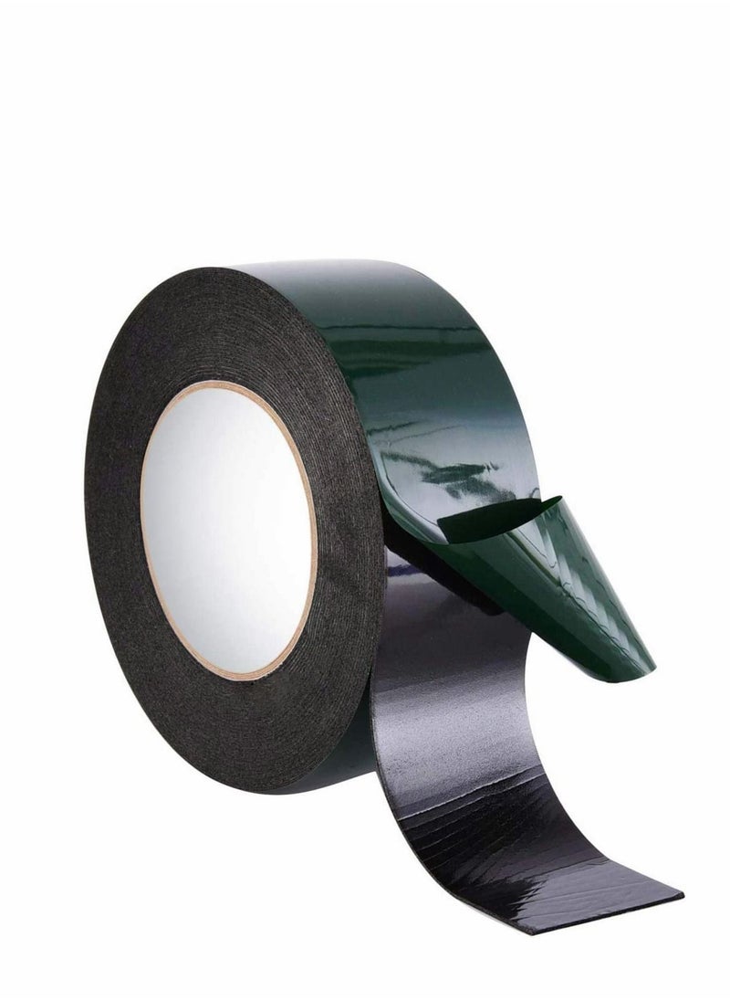 Y&D Foam Tape Double Sided Sponge Waterproof Mounting Adhesive Roll Automotive Grade Numberplates Cars Trims, Black 10m (50 mm)  - Image 1