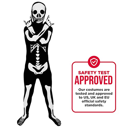 Morphsuits Skeleton Costume Kids, Black, Small - Image 4