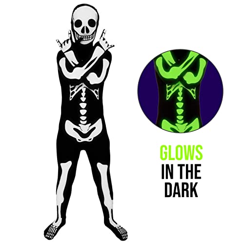 Morphsuits Skeleton Costume Kids, Black, Small - Image 2