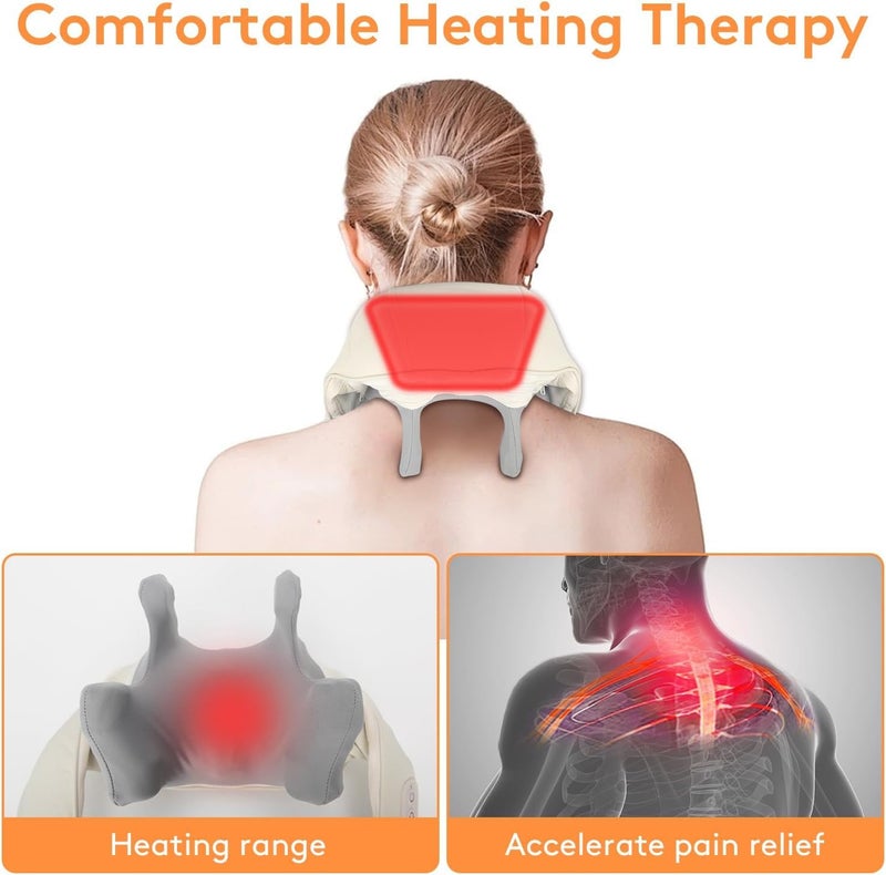 SPINE JADEX COMPLETE SPIN SOLUTIONS SPINE JADEX Neck And Back Massager With Heating Body for Body Aches and Pains Relief, Electric Wearable 5D Cervical Neck Massage Machine for Deep Tissue Back Shoulders Waist & Legs - Image 4