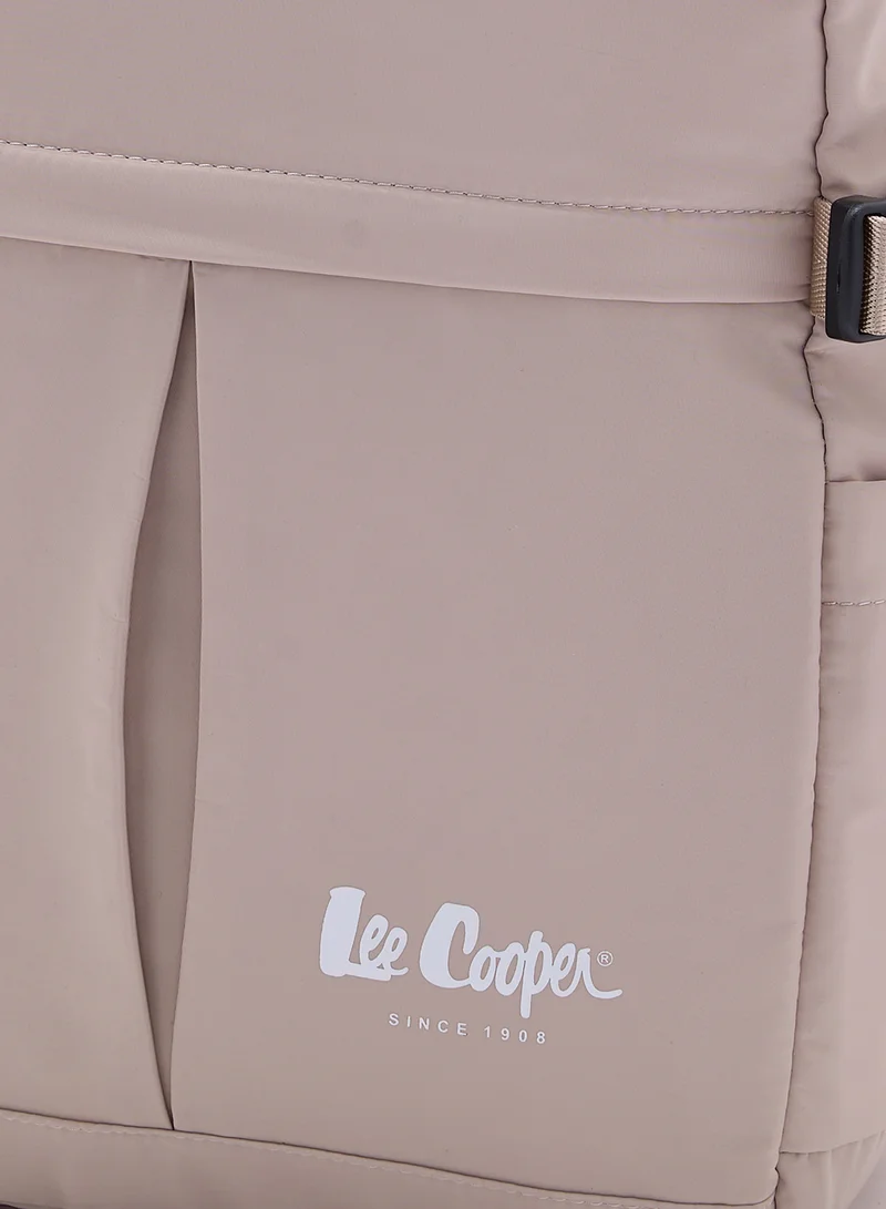 Lee Cooper Logo Detail Zip Closure Backpack