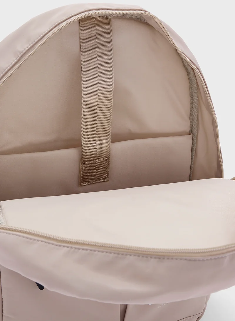 Lee Cooper Logo Detail Zip Closure Backpack