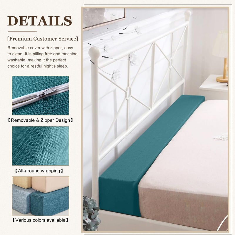 ThinMay Bed Gap Filler/Mattress Space Extender for Twin/Full/Queen/King Bed, Close Gap(0-12") Between Mattress and Headboard or Wall, Stop Losing Pillows(Dark Blue-LxWxD-60*2*6in) - Image 5