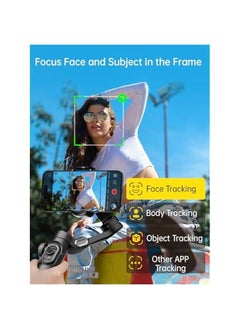 Arabest 3-Axis Foldable Smartphone Gimbal Stabilizer with Focus Wheel for iPhone, TikTok, YouTube, Vlog, Android-Compatible - Stabilizer for iPhone 16/15/14/13/12 Pro Max & Android-Smart XE  - Image 2