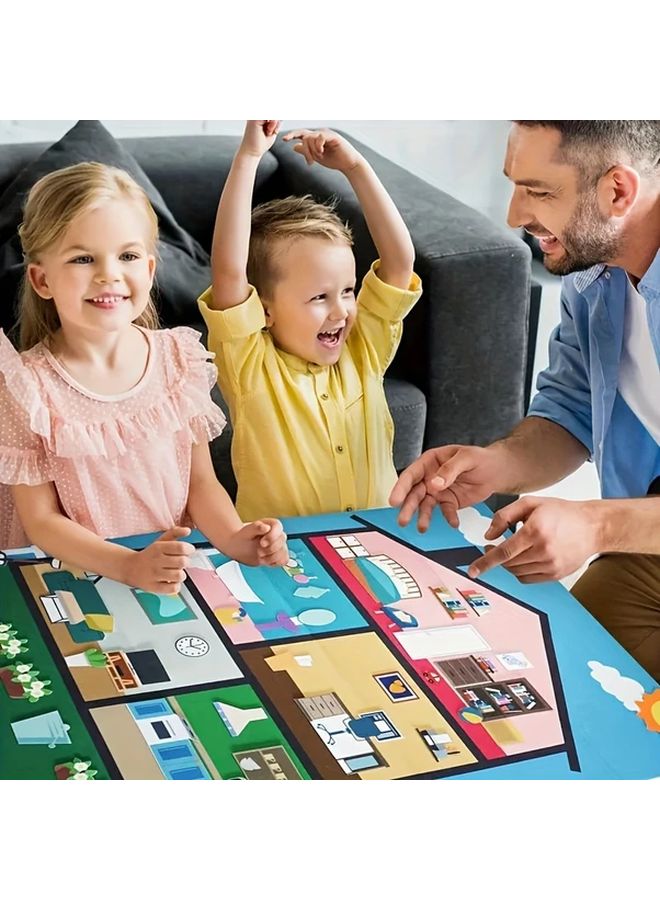 House Felt Storyboard Interactive DIY Toy For Early Childhood Education And Parent Child Play - Image 5