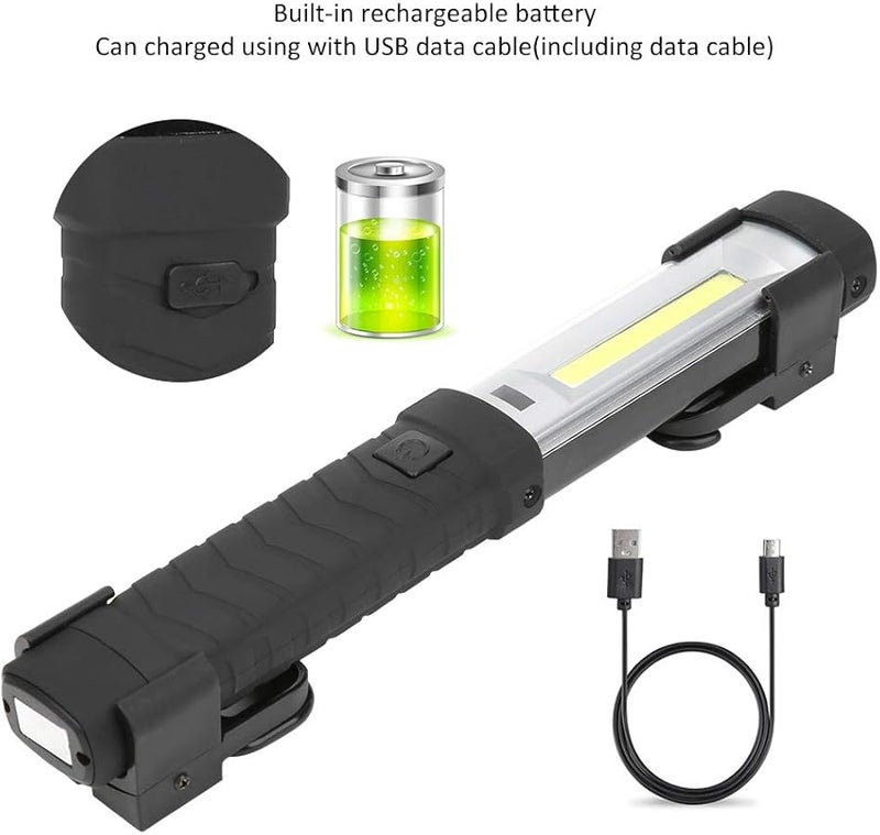 مصباح تخييم محمول بتقنية COB USB مع علبة من مادة ABS وبطارية قابلة لإعادة الشحن بسعة 1800 مللي أمبير للإصلاحات الطارئة وتسلق الجبال - Image 3