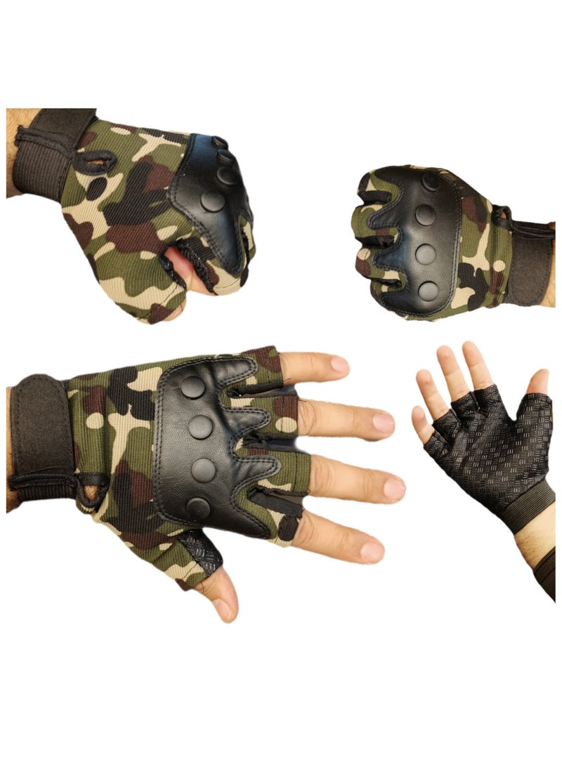 Generic Fitness Gloves for Men Women Breathable Half Finger Sports Gloves Anti-slip Shock Absorbing Sports Gloves Suitable for Gym Outdoor Cycling Climbing  - Image 2