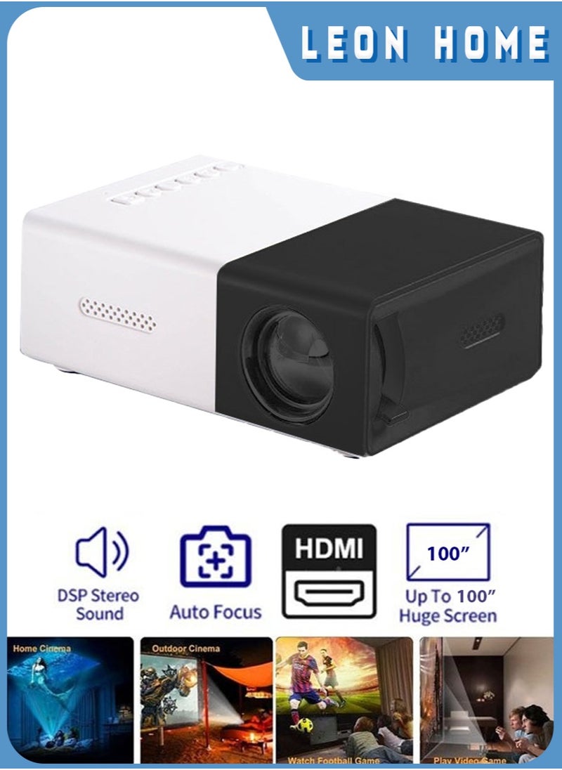 Leon Home Portable Projector Support 130 Inch Home Theater Full HD 1080P Suitable for Indoor and Outdoor Home Birthday Gift  - Image 1