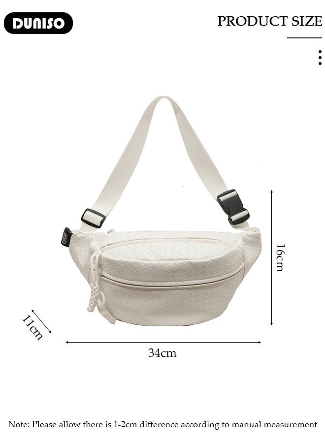 DUNISO Waist Pack for Women Men, Crossbody Waist Bag Pack Belt Bag for Travel Walking Running Hiking Cycling, Pouch Hip Bum Bag Chest Bag with Adjustable Strap For Gym Fitness Workout Travel Work Commuting  - Image 2