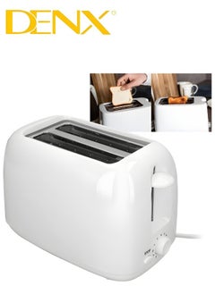 Denx 2-Slice Bread Toaster, 650 Watts, White  - Image 3