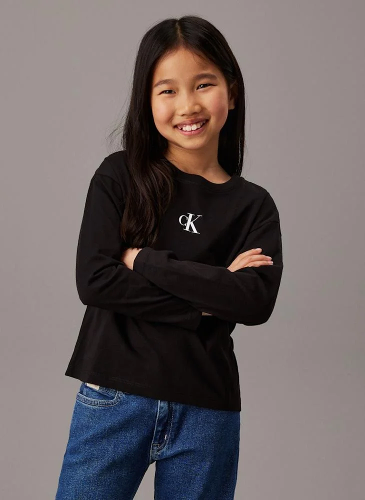 Calvin Klein Jeans Kids Graphic Crew Neck T-Shirt